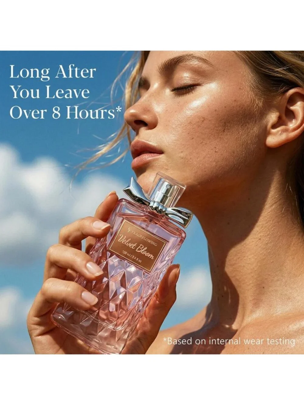 Alcohol-Free Floral Perfume for Women, Long-Lasting Scent, 3.4 fl oz